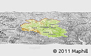 Physical Panoramic Map of Bardejov, desaturated
