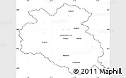 Blank Simple Map of Bardejov, cropped outside
