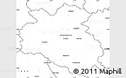 Blank Simple Map of Bardejov