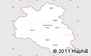 Classic Style Simple Map of Bardejov, cropped outside