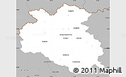Gray Simple Map of Bardejov