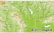 Physical 3D Map of Vranov nad Toplou