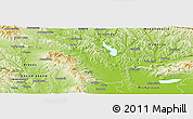 Physical Panoramic Map of Vranov nad Toplou