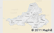 Classic Style 3D Map of Trencin, single color outside