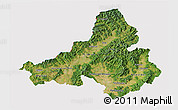 Satellite 3D Map of Trencin, cropped outside