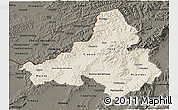 Shaded Relief 3D Map of Trencin, darken