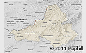 Shaded Relief 3D Map of Trencin, desaturated