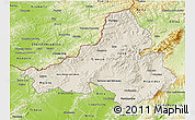 Shaded Relief 3D Map of Trencin, physical outside
