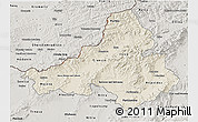 Shaded Relief 3D Map of Trencin, semi-desaturated