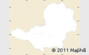 Classic Style Simple Map of Banovce nad Bebravou, single color outside