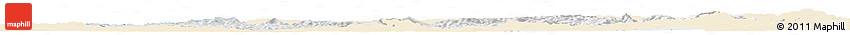 Classic Style Horizon Map of Trencin, single color outside