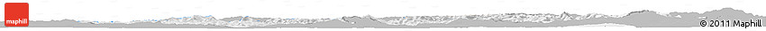 Gray Horizon Map of Trencin, single color outside