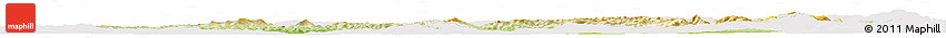 Physical Horizon Map of Trencin, cropped outside