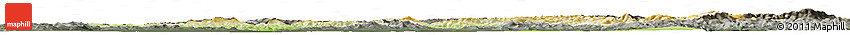 Physical Horizon Map of Trencin, darken, semi-desaturated