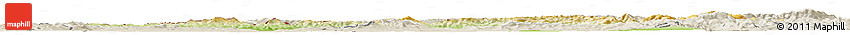 Physical Horizon Map of Trencin, shaded relief outside