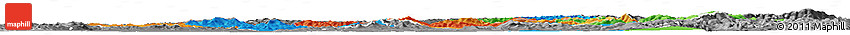 Political Horizon Map of Trencin, desaturated