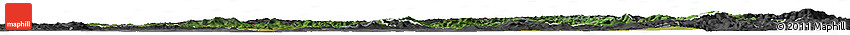 Satellite Horizon Map of Trencin, darken, desaturated
