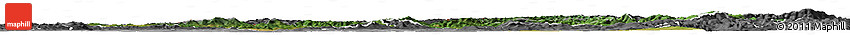 Satellite Horizon Map of Trencin, desaturated