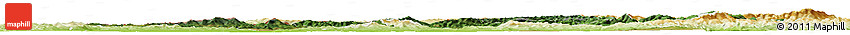 Satellite Horizon Map of Trencin, physical outside