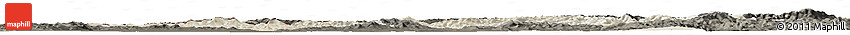 Shaded Relief Horizon Map of Trencin, darken