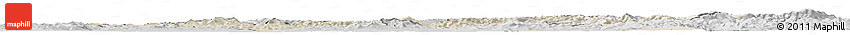 Shaded Relief Horizon Map of Trencin, desaturated