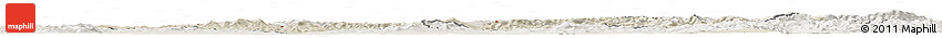 Shaded Relief Horizon Map of Trencin, lighten