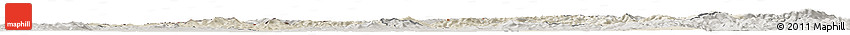 Shaded Relief Horizon Map of Trencin, semi-desaturated