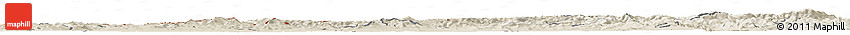 Shaded Relief Horizon Map of Trencin