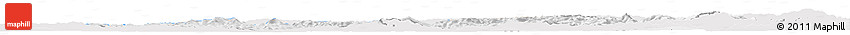 Silver Style Horizon Map of Trencin, single color outside