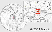 Blank Location Map of Trencin, highlighted country