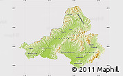 Physical Map of Trencin, cropped outside