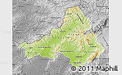 Physical Map of Trencin, desaturated