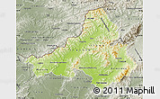 Physical Map of Trencin, semi-desaturated