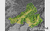Satellite Map of Trencin, desaturated