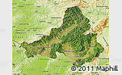 Satellite Map of Trencin, physical outside