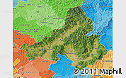 Satellite Map of Trencin, political shades outside