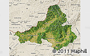 Satellite Map of Trencin, shaded relief outside