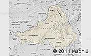 Shaded Relief Map of Trencin, desaturated