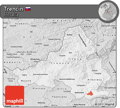 Silver Style Map of Trencin