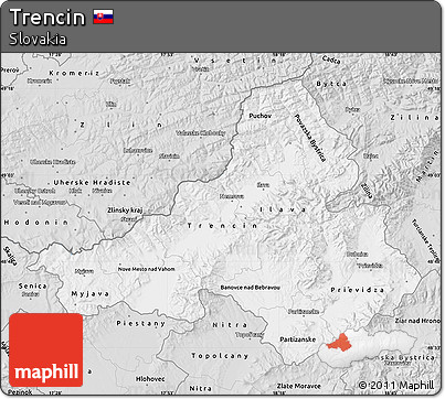 Silver Style Map of Trencin