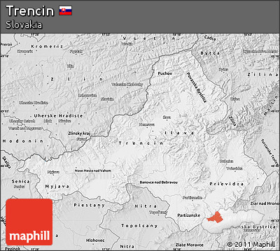 Silver Style Map of Trencin