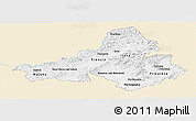 Classic Style Panoramic Map of Trencin, single color outside