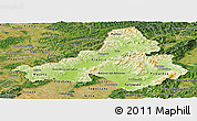 Physical Panoramic Map of Trencin, satellite outside