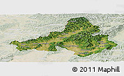 Satellite Panoramic Map of Trencin, lighten