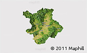 Satellite 3D Map of Prievidza, cropped outside