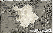 Shaded Relief 3D Map of Prievidza, darken