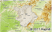 Shaded Relief 3D Map of Prievidza, physical outside