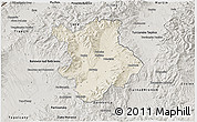Shaded Relief 3D Map of Prievidza, semi-desaturated