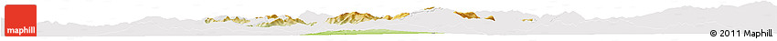 Physical Horizon Map of Prievidza, cropped outside