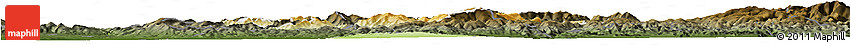 Physical Horizon Map of Prievidza, darken